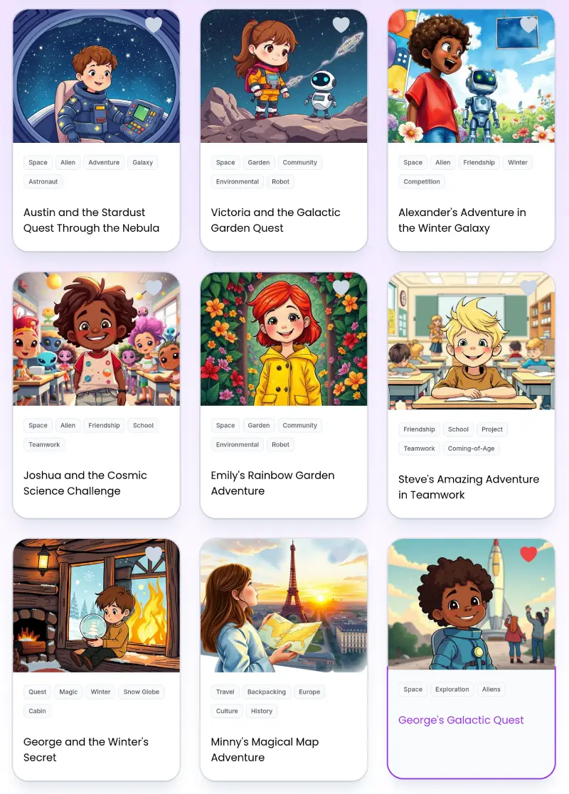 Story with narrated audio